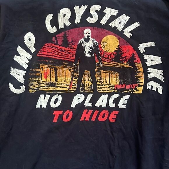FRIDAY THE 13TH HALLOWEEN T-SHIRT CRYSTAL LAKE SIZE L - Picture 2 of 5